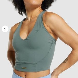 Whitney Simmons x Gymshark V3 Top in eucalyptus